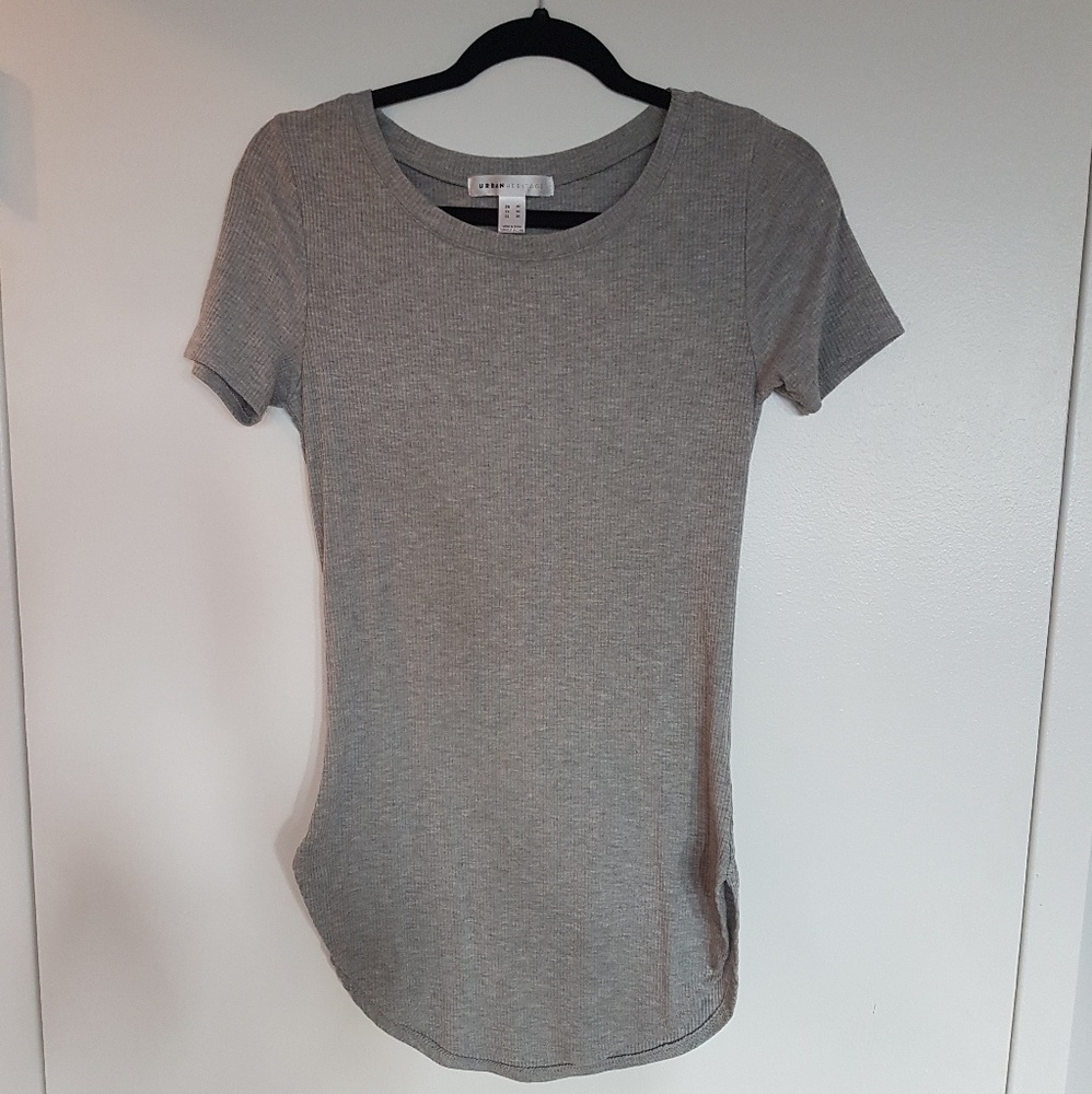 Long gray shirt